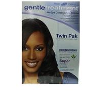 Crema lisciante per rilassarsi, trattamento gentle treatment No Lye Conditioning Creme Relaxer Twin PAK SUPER