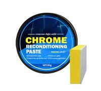 Crema lucidante per cromo Restauratore di metalli Composto che migliora la brillantezza Detergente per la protezione della brillantezza delle superfici Pasta per dettagli automobilistici Trattamento p