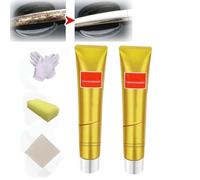 Crema lucidante per metalli, lucidante e antiruggine per acciaio inossidabile, antiruggine multifunzione, crema lucidante per metalli definitiva, kit per lucidatura metalli (2 pezzi)