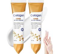 Crema mani al collagene, crema mani anti-età, 10 volte superiore al collagene, idrata le mani, a rapido assorbimento, per tutti i tipi di pelle