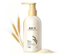 Crema mani al riso per mani secche screpolate e corpo (200 ml) | Lozione per mani e cura della pelle con triplo complesso di fermento di riso al 94,4%, idratante, nutriente