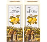 Crema Mani Limone 75 Ml 2x75 ml Crema per la pelle