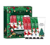 Crema Mani Set, 5Pcs Mini Crema Mani Regali Natale Donna Set, Crema Nutriente per le Mani per Donna e Uomo, Ripara &Non Unge, Idee Regalo Compleanno Originali,per Natale ed Valentino