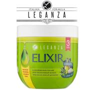 Crema maschera ELIXIR per capelli con collagene e olio d'oliva "Leganza" 1000 ml