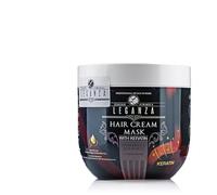 Crema maschera per capelli con cheratina per capelli fragili, danneggiati e sensibili "Leganza" 1000 ml (Senza dispenser)