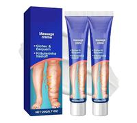 Crema massaggiante per il drenaggio linfatico Elycura, crema per il sollievo dell'edema alle gambe, per la cura del gonfiore alle gambe e ai piedi - Assorbimento rapido (2 pcs)