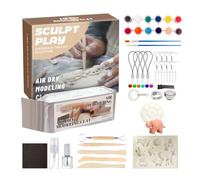 Crema Modellabile Bambini | Sicura Morbida Pasta Da Modellare Ad Asciugatura All'aria Con 12 Colori Per Dipingere | Materiali Per Ceramica E Vasellina Ideali Per San Halloween Natale