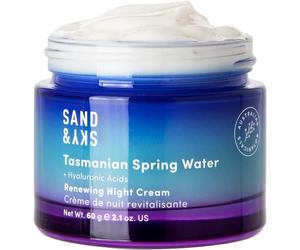 Crema notte rigenerante Tasmanian Spring Water Sand & Sky - Crema notte idratante per il viso per un’idratazione profonda, il mantenimento dei livelli di idratazione e il rinnovamento cutaneo.