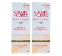 Crema Nutriente e Protettiva, Per Pelli Normali, BIANCA. Con Cera Vergine D'Api. Dermatologicamente Testata 75ml (2 Unità)