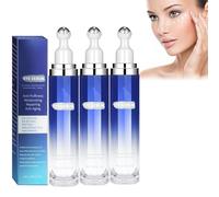 Crema occhi alla caffeina, crema per occhi contro occhiaie e borse lacrime, crema anti-invecchiamento con palla massaggiante a 360°, riduce le borse lacrime, rughe e linee sottili (3)