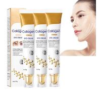 Crema occhi antirughe al collagene,Crema antirughe per gli occhi,Crema occhi idratante antirughe e antietà,Crema sotto gli occhi per occhiaie gonfie,Crema occhi riparatrice (3Pcs)
