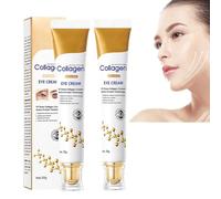 Crema occhi antirughe al collagene,Crema antirughe per gli occhi,Crema occhi idratante antirughe e antietà,Crema sotto gli occhi per occhiaie gonfie,Crema occhi riparatrice (2Pcs)