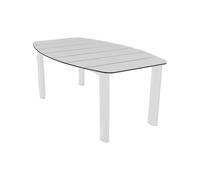 Crema Outdoor Tavolo Rettangolare Sileno Alluminio 200 cm