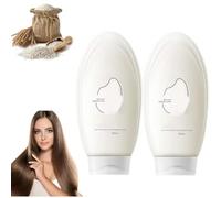 Crema per capelli all'essenza di fermentazione del riso, maschera per capelli all'acqua di riso fermentata, crema per capelli all'essenza di riso, maschera per capelli al riso, idratante (2 pezzi)