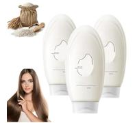 Crema per capelli all'essenza di fermentazione del riso, maschera per capelli all'acqua di riso fermentata, crema per capelli all'essenza di riso, maschera per capelli al riso, idratante (3 pezzi)