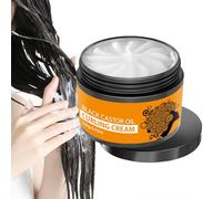 Crema per capelli ricci - crema di curling non duro da 100 g | Reputatore a ricciolo idratante leggero | Creams di styling di olio di ricino per controllo riparando