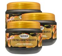 Crema Per Capelli RIGENERANTE All'Olio Di Argan, Impacco Ammorbidente Per Tutti i Tipi Di Capelli. Aiuta a Proteggere i Capelli Dallo Stress Causato Dagli Agenti Atmosferici e Smog 500ml (3 Barattoli)
