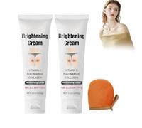 Crema per carnagione uniforme, cura per ridurre le macchie di pigmento e scolorimento della pelle per una carnagione radiante, luce naturale quotidiana e carnagione irregolare, 2 pezzi