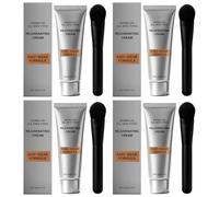 Crema per gli occhi ringiovanente con pennello | Formula peptidica immediata per la zona degli occhi | Rassodamento temporaneo per borse lacrimali, gonfiore, rughe e linee sottili | Crema per gli