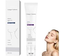 Crema per il collagene Fullerene, crema per il collo per tonificare e rafforzare, cura del corpo del collagene per la pelle flaccida, idratante e nutriente, riduce le rughe e le linee sottili, 20 g