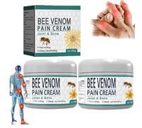 Crema per il Dolore e La Guarigione Delle Ossa Al Veleno D'api,Crema per il Dolore Al Veleno D'api Della Nuova Zelanda,per Alleviare il Dolore Alle,per Braccia,Vita,Schiena,Piedi e Gambe (2Pcs)