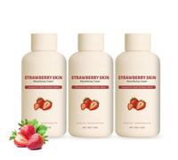 Crema per il ripristino della pelle alla fragola, Crema per il ripristino delle gambe alla fragola, Complesso triplo acido avanzato per la cheratosi pilaris (3 pcs)