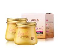 Crema per il viso di collagene di lumaca, crema idratante per proteine di lumaca, anti-vincolo e crema di rastrellone per la pelle giovanile, rassodamento di riparazioni (2pcs)
