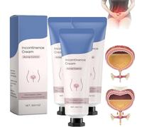 Crema per incontinenza, per donne in caso di incontinenza per maggiore benessere e sicurezza nella protezione contro le perdite, allevia il disagio, lenisce e protegge (3 pezzi)