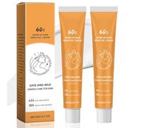 Crema per la depilazione dei peli del viso a nudo, crema per la rimozione dei labbra superiori, crema depilatoria delicata ed efficace per il viso, peli rapidi efficaci depilazione (2PCS)