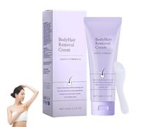 Crema per la depilazione di nuovi peli per il corpo con applicatore spatola, depilazione avanzata per le donne, crema per la depilazione per la pelle sensibile, con raschietto (1PC)