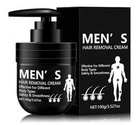 Crema per la rimozione dei capelli da uomo - Gentle Painless Depilatory for Sensitive Skin & Intimate Areas, Fast Acting Gentle Depilatory, Moisturizing for Face, Underarms, Arms, Suitable For All