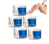 Crema per le gambe lenitiva e idratante, Crema gel per le gambe per la pelle secca, Idratante leggero e non grasso, per tutti i tipi di pelle, aiuta a mantenere l'idratazione della pelle (5 scatole)