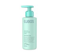 Crema per le mani per la riparazione e la protezione degli EUBOS cura sensibile, in un pratico dispenser | Crema per mani asciutte e ruvide | Protegge la pelle dalle sollecitazioni quotidiane | 150 ml