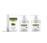 Crema per olio di chicco di caffè verde, crema di fermo, Cre/ma ringiovanente rassodante della pelle, cre/ma idratante anti -rugna e lozione per il corpo, formula idratante (2pcs)