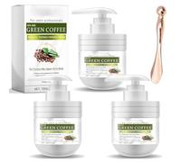 Crema per olio per olio di chicco di caffè verde, rassodamento della pelle e crema di aspetto della cellulite per pancia, migliora l'elasticità e la consistenza della pelle (3pcs)