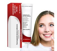 Crema per protesi - adesivo per protesi da protezione non slip | Accessori invisibili per i denti falsi invisibili | Dennture che fissa l'adesivo per fornire un aspetto naturale e integrazione senza s