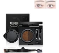 Crema Per Sopracciglia E Eyeliner, Timbro Multifunzionale A Doppia Testa Per Eyeliner, Kit Di Tintura Per Sopracciglia Con Pennello Per Sopracciglia (#02)