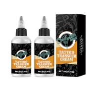 Crema per Trasferimento Tatuaggi Professionale - 2 Pezzi, Gel per Stencil Tatuaggi Sicuro E a Lunga Durata, Crema Primer per Trasferimento Stencil, Soluzione per Tatuaggi Chiara E Durevole