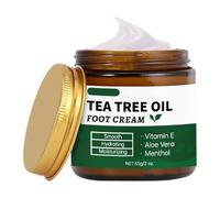 Crema piedi al Tea Tree Oil e Aloe Vera, Idratante piedi al Tea Tree, 55 g/2 oz - Contiene vitamina E e mentolo, idrata in profondità e lenisce la secchezza, rinfrescante e non untuosa