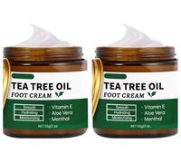 Crema piedi al Tea Tree Oil e Aloe Vera, Idratante piedi al Tea Tree, 55 g/2 oz - Contiene vitamina E e mentolo, idrata in profondità e lenisce la secchezza, rinfrescante e non untuosa