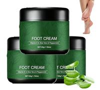 Crema Piedi Lenitiva all'Aloe Vera, Balsamo Nutriente, Idratante Specifico per Talloni Secchi e Screpolati, Effetto Rinfrescante per Uomini e Donne. (3Pezzo)