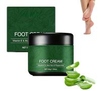 Crema Piedi Lenitiva all'Aloe Vera, Balsamo Nutriente, Idratante Specifico per Talloni Secchi e Screpolati, Effetto Rinfrescante per Uomini e Donne. (1Pezzo)