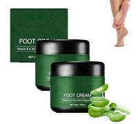 Crema Piedi Lenitiva all'Aloe Vera, Balsamo Nutriente, Idratante Specifico per Talloni Secchi e Screpolati, Effetto Rinfrescante per Uomini e Donne. (2Pezzo)