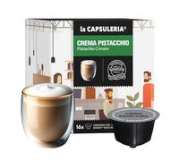 CREMA PISTACCHIO (96 Capsule) compatibili con Nescafé Dolce Gusto, 6 Box da 16 Capsule, gusto unico e dolcezza vellutata, senza glutine (La Capsuleria)