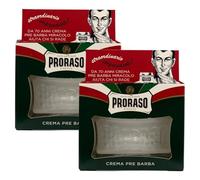 Crema Pre Barba RINFRESCANTE, Arricchita Di Estratti Naturali, Olio Di Eucalipto e Mentolo, Dalle Proprietà Rinfrescanti e Rivitalizzanti 100ml (2 Unità)