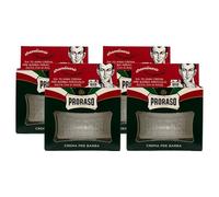 Crema Pre Barba RINFRESCANTE, Arricchita Di Estratti Naturali, Olio Di Eucalipto e Mentolo, Dalle Proprietà Rinfrescanti e Rivitalizzanti 100ml (4 Unità)