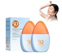 Crema Protettiva SPF 50, 2 Pezzi, Sunscreen, Protezione Solare Avanzata con Idratazione Profonda, Formula Leggera Non Untuosa, Adatta a Viso e Corpo, Resistente all'Acqua