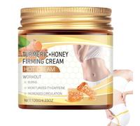 Crema rassodante al miele alla curcuma per una pelle uniforme (1 pezzo) | Crema idratante per il corpo per favorire la sudorazione e la circolazione sanguigna, lenitiva e rigenerante