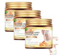 Crema rassodante al miele alla curcuma per una pelle uniforme (3 pezzi) | Crema idratante per il corpo per favorire la sudorazione e la circolazione sanguigna, lenitiva e rigenerante