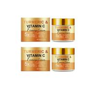 Crema rassodante alla curcuma e vitamina C, idratante viso naturale alla curcuma, riduce l'opacità e uniforma il tono della pelle, per tutti i tipi di pelle